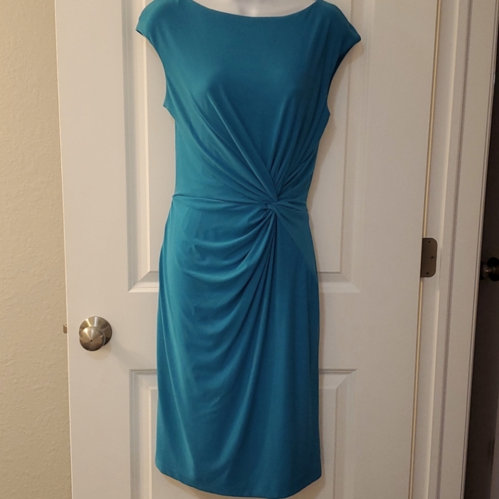NWT Ralph Lauren size 14 blue twist dress